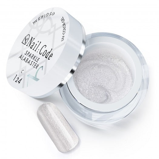 C124 SPARKLE ALABASTER – UV/LED Color Gel