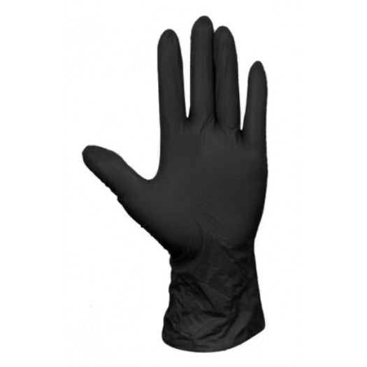 PREMIUM Nitril Handschuhe Schwarz – Größe L (100 Stück)