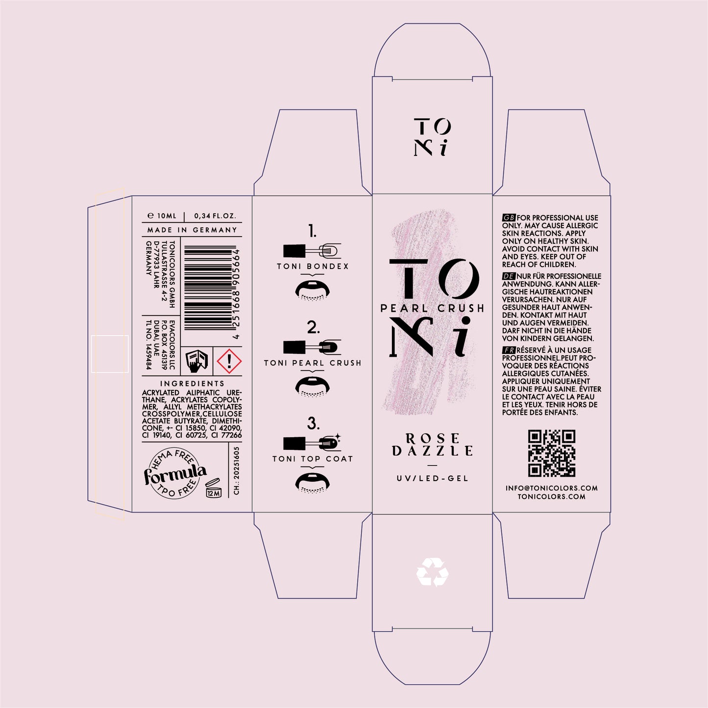 Pearl Crush – Rose Dazzle | UV/LED Gel 10 ml