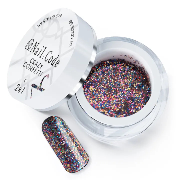 C281 – Crazy Confetti – UV/LED Farbgel