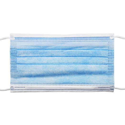 3-ply face masks – Blue (50 pieces)