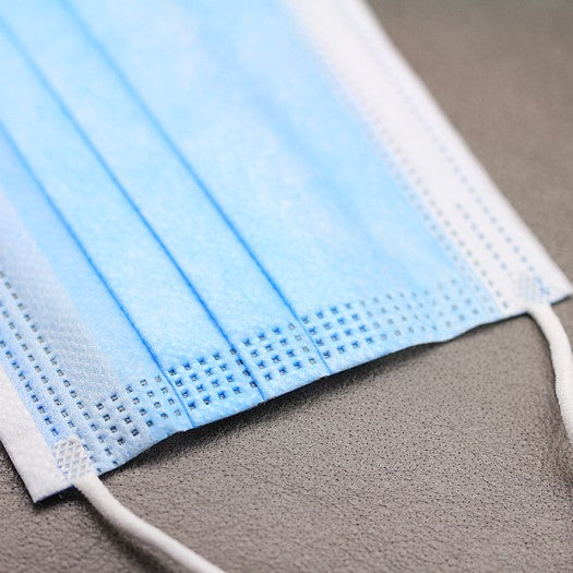 3-ply face masks – Blue (50 pieces)
