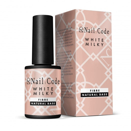 UV/LED Fiber Natural Base – White-Milky - 10ml