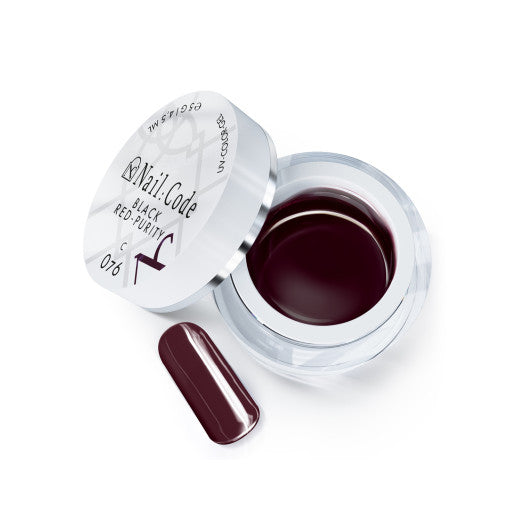 C076 – Black Red Purity – UV/LED Color Gel