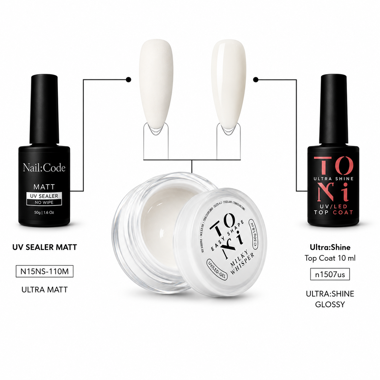 MILKY WHISPER – DUAL FINISH SET