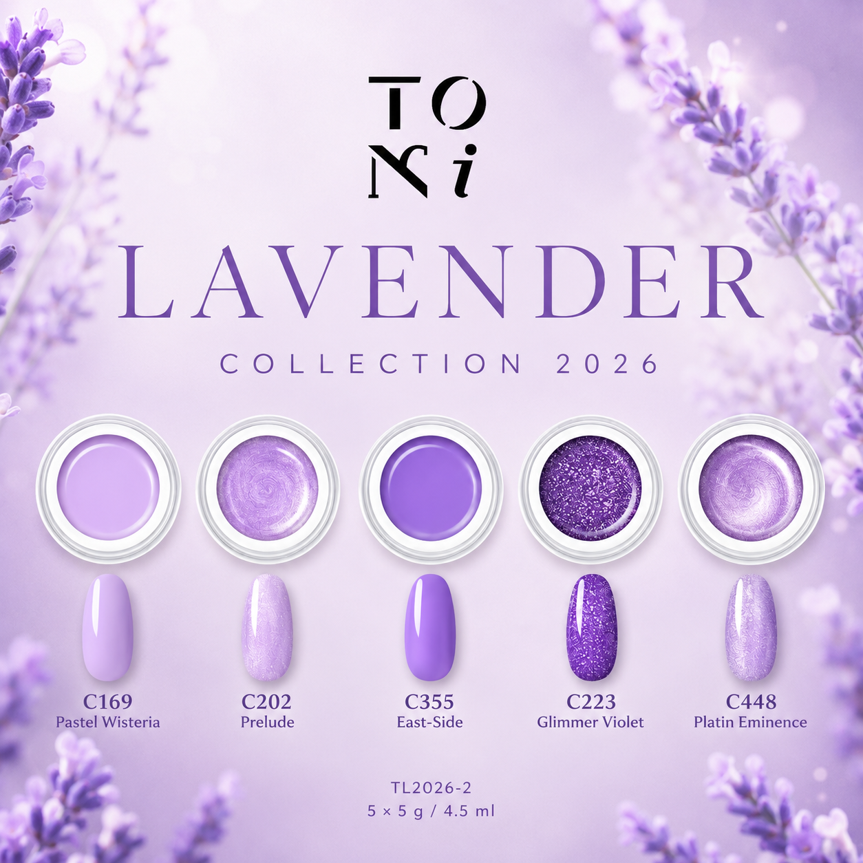 LAVENDER COLLECTION 2026 – 5 UV/LED COLORGELE