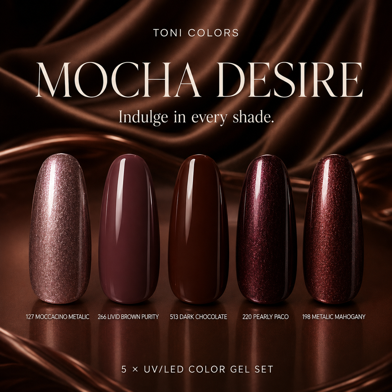 MOCHA DESIRE – 5 UV/LED COLORGELE