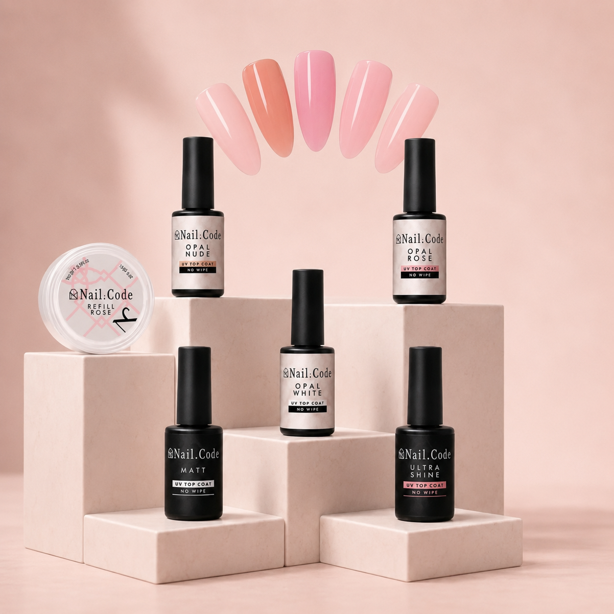 Refill Rosé + Top Coat Kit Set