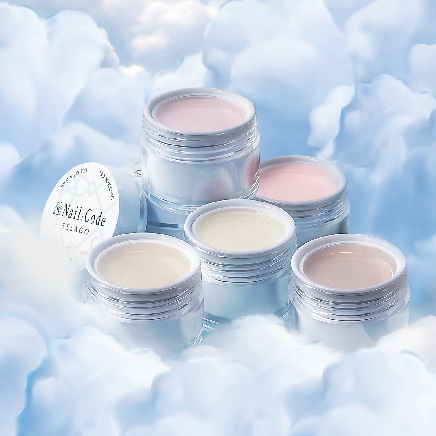 CLOUD - SET 5x UV/LED COLOR GEL