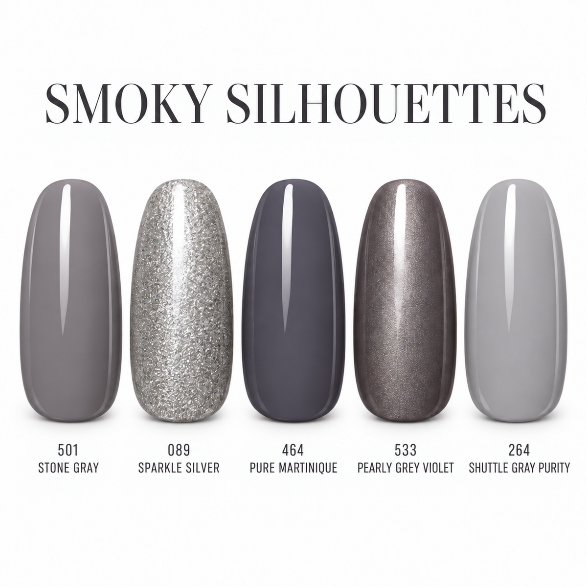 SMOKY SILHOUETTES – 5 UV/LED COLORGELE