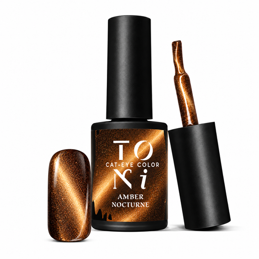 Amber Nocturne – Cat-Eye Gel Polish