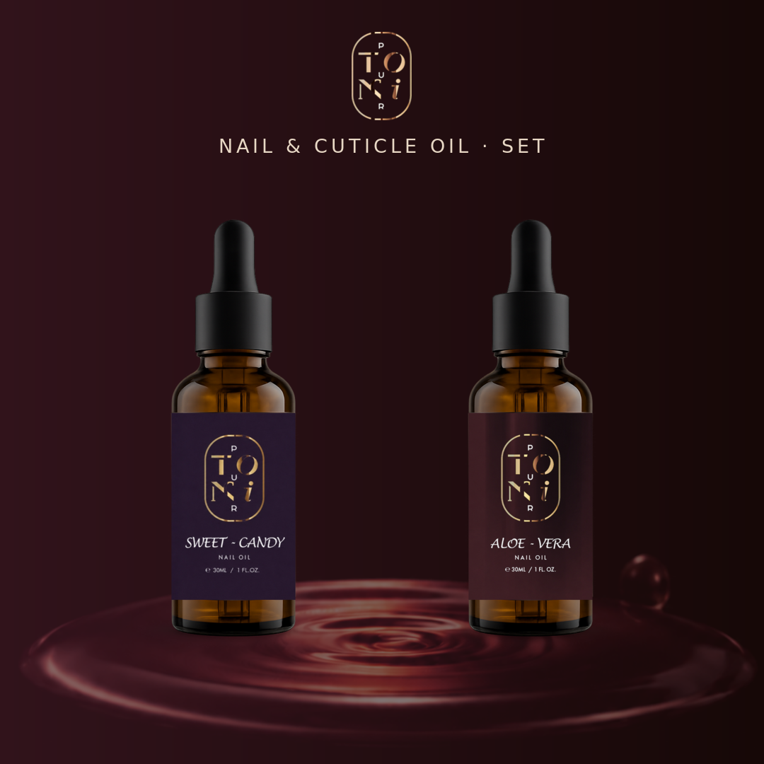 TONI PUR Nail Oil Set – Sweet Candy und Aloe Vera, 2 × 30 ml
